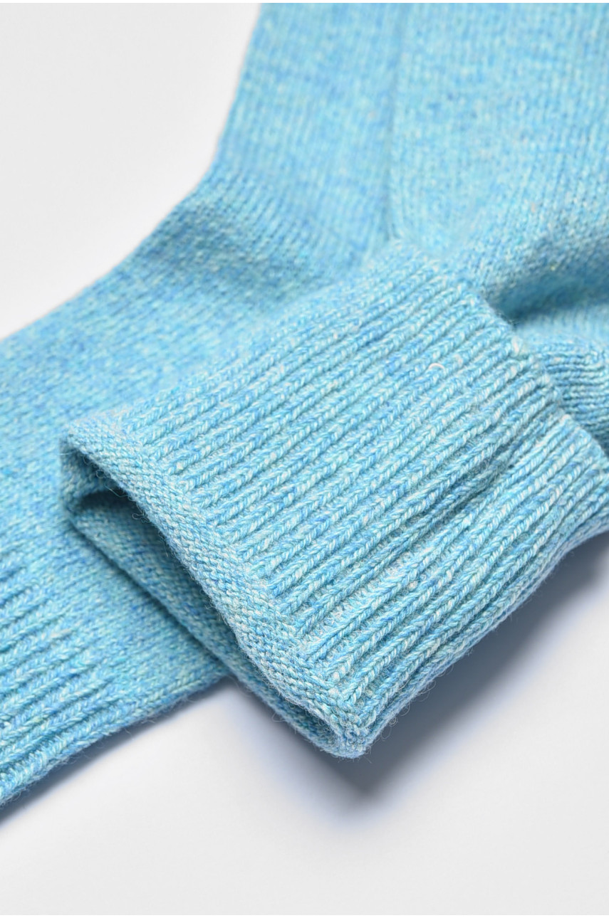 Шкарпетки жіночі ангорові блакитного кольору А1906 190603 Шкарпетки жіночі ангорові блакитного кольору А1906 190603