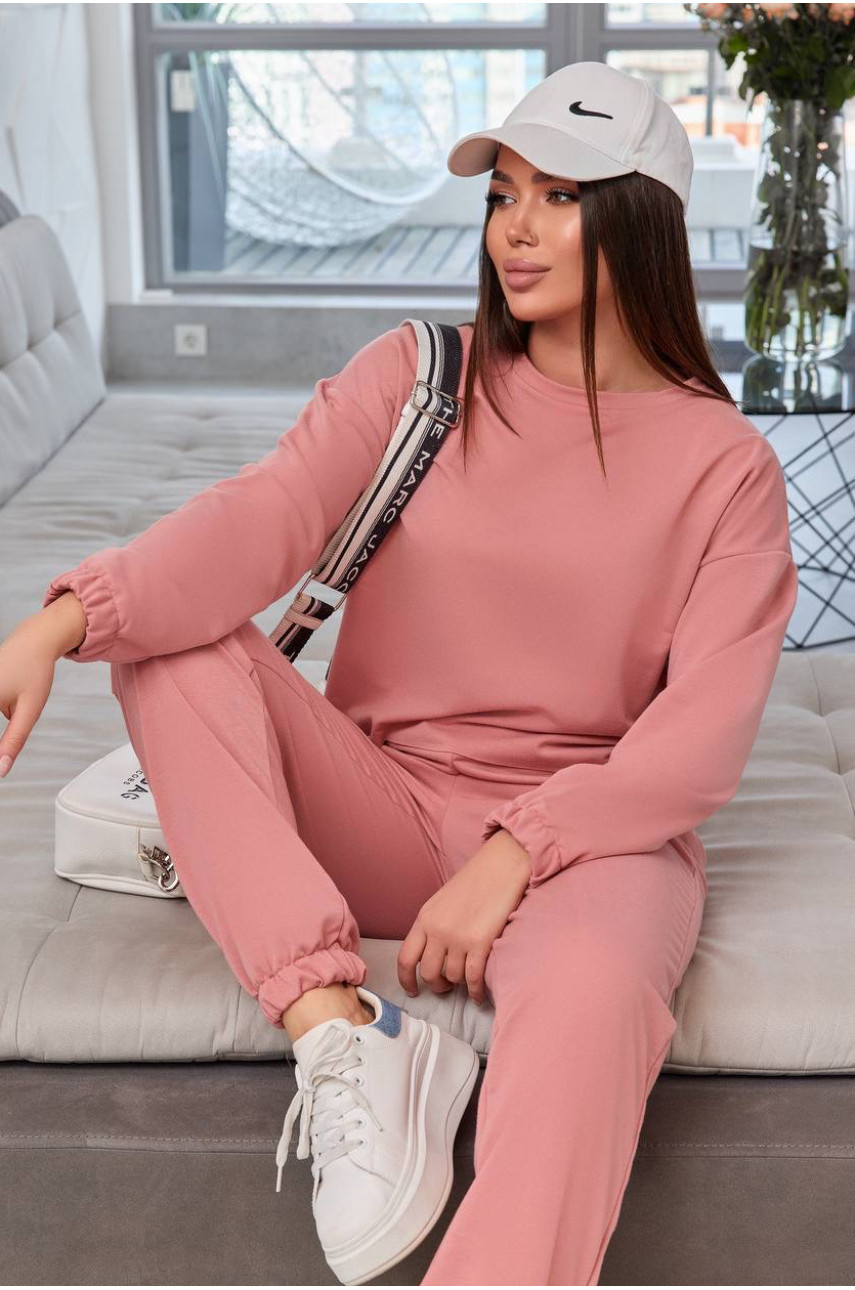 Сортивний костюм жіночий теракотового кольору 505 190619
