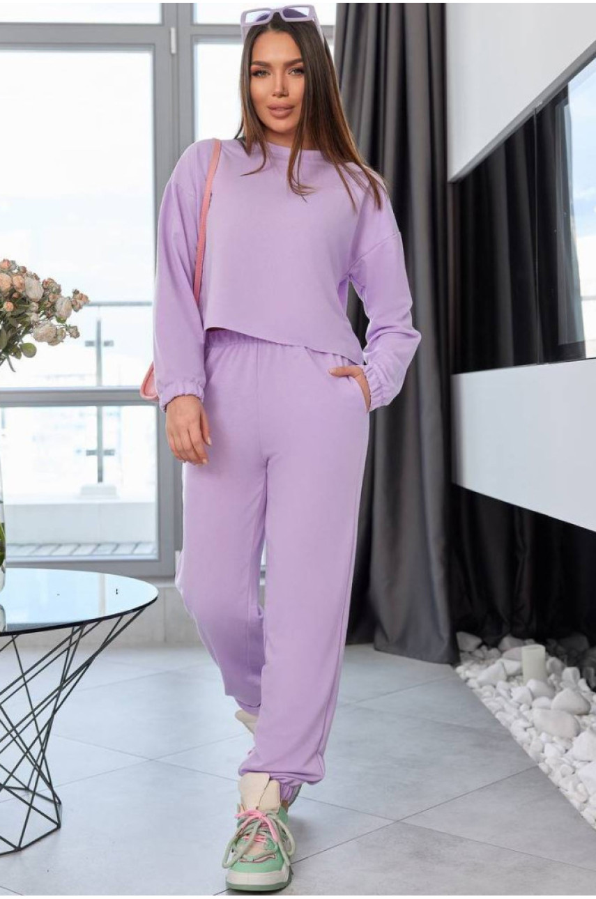 Спортивний костюм жіночий лавандового кольору 505 190620
