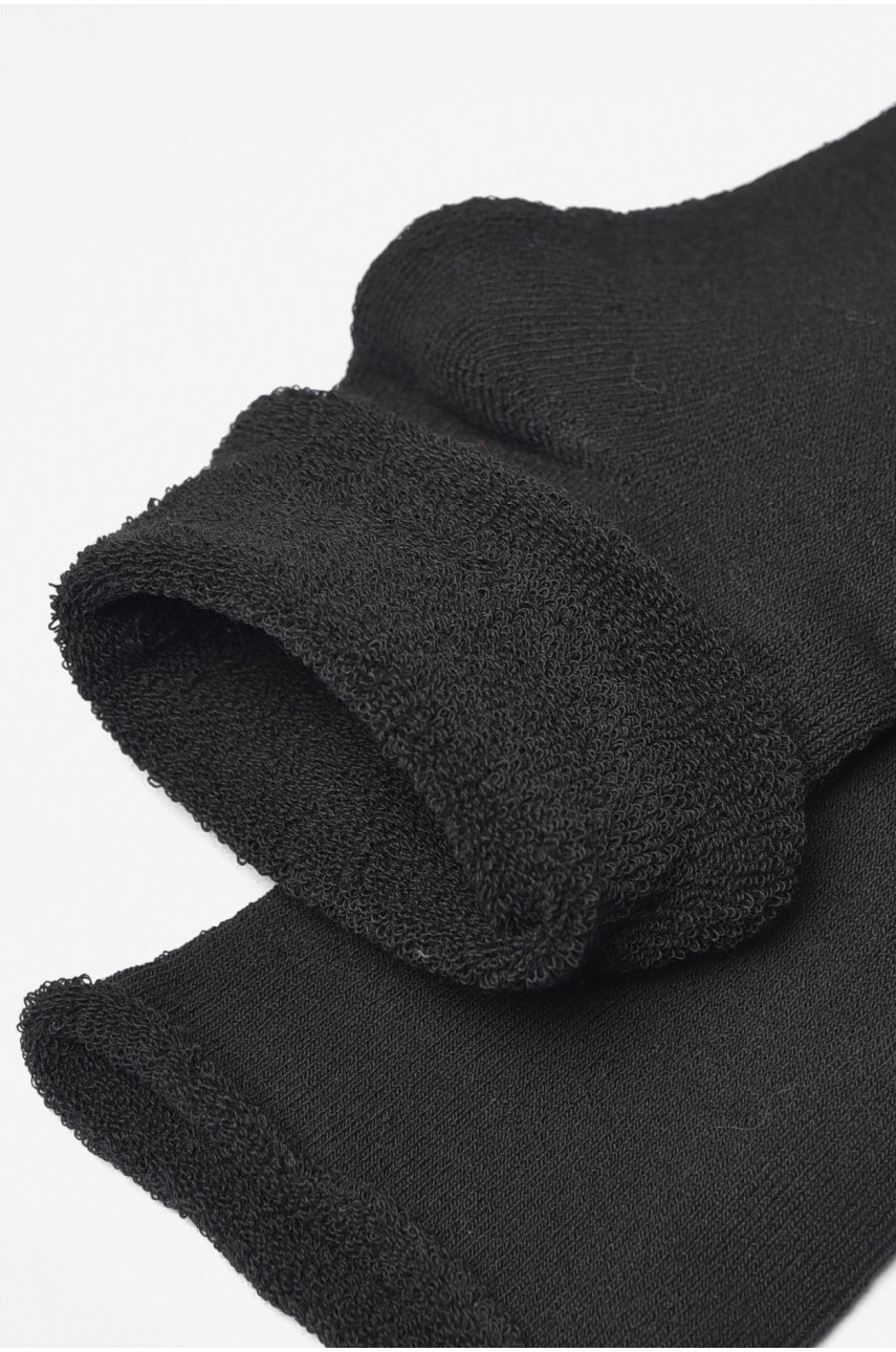 Носки мужские медицинские махровые черного цвета 190623 Носки мужские медицинские махровые черного цвета 190623