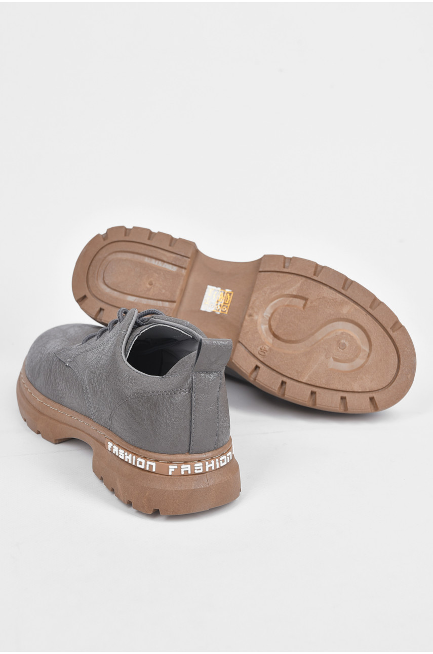 Туфлі чоловічі сірого кольору Т16-1 190660