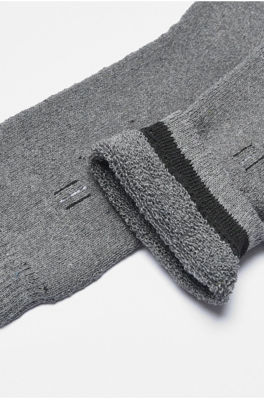 Носки мужские махровые серого цвета 776 190686 Носки мужские махровые серого цвета 776 190686