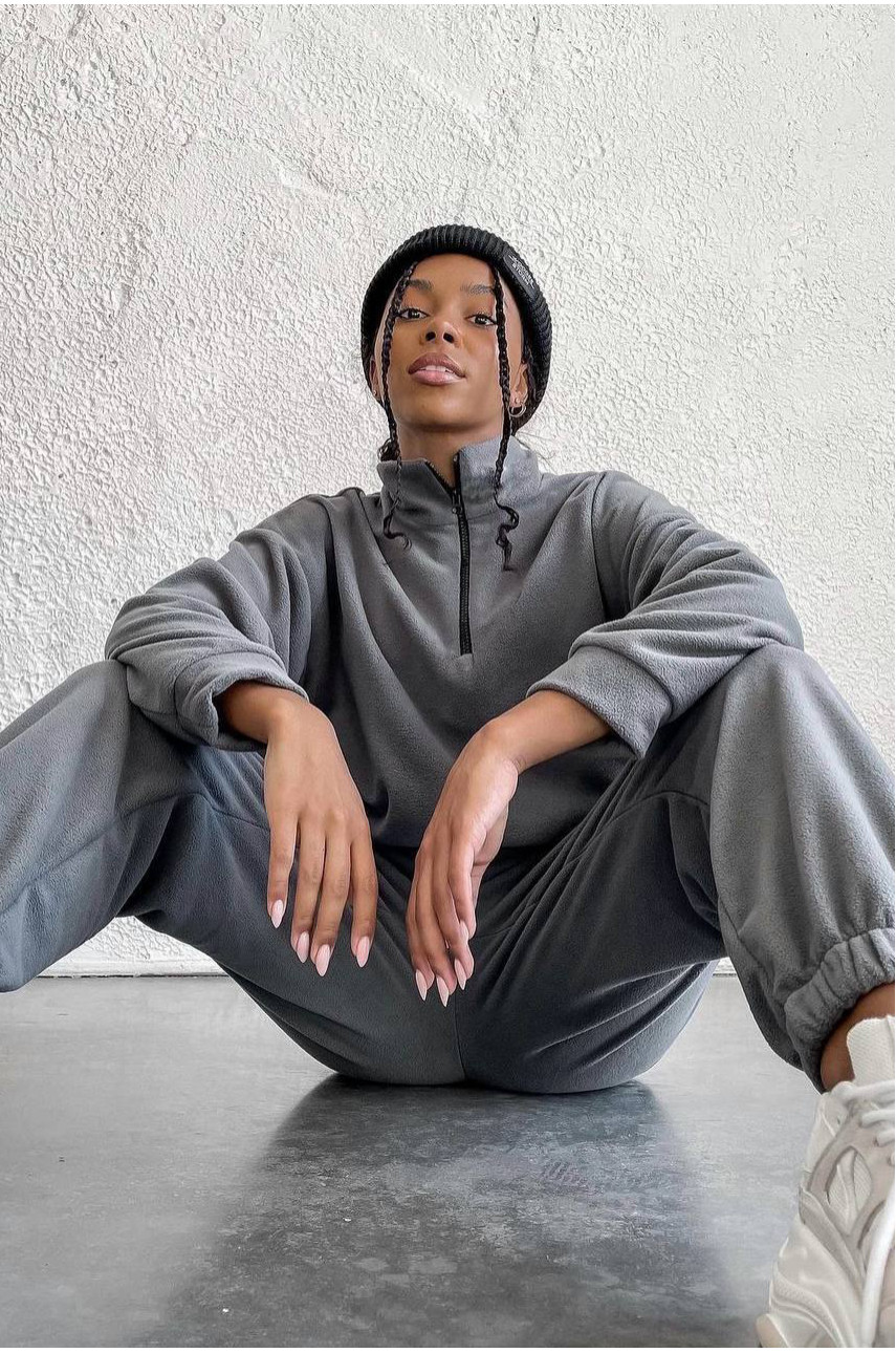 Костюм жіночий сірого кольору 1491 190721