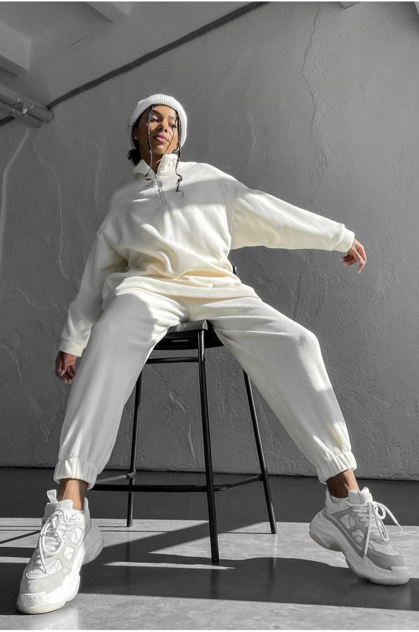 Костюм жіночий молочного кольору 1491 190732