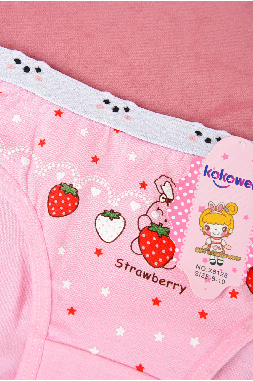 Трусики дитячі для дівчинки рожевого кольору з малюнком Х8128 190739