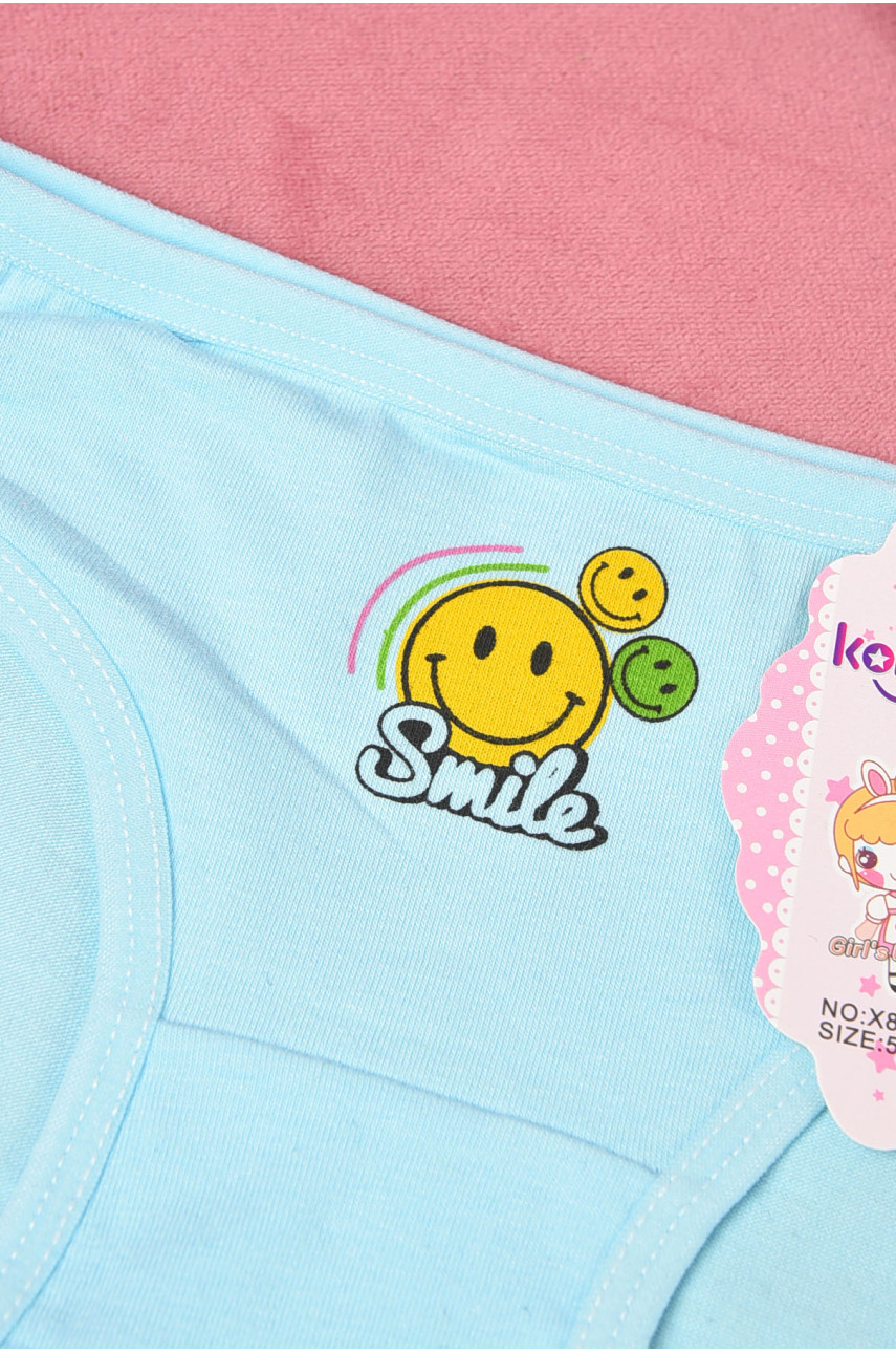 Трусики детские для девочки голубого цвета с рисунком Х8142 190749 Трусики детские для девочки голубого цвета с рисунком Х8142 190749