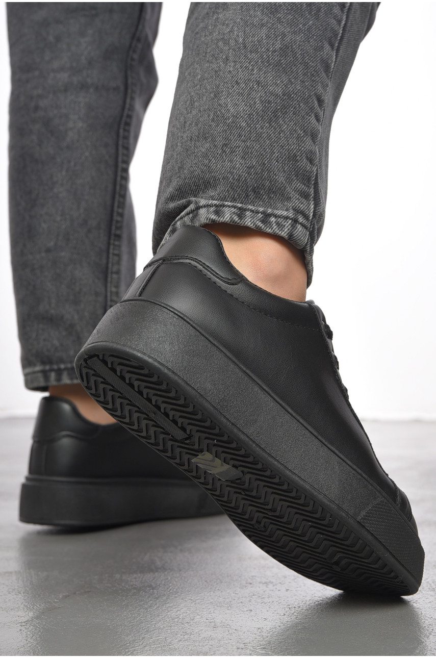 Кросівки жіночі чорного кольору на шнурівці 199-583 190761 Кросівки жіночі чорного кольору на шнурівці 199-583 190761