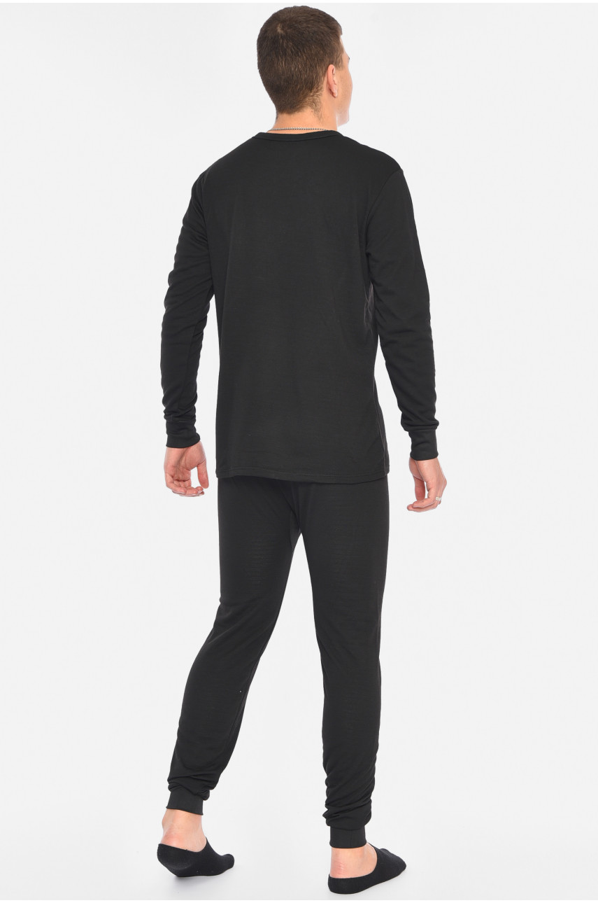 Термобелье мужское с начесом черного цвета 996 190766
