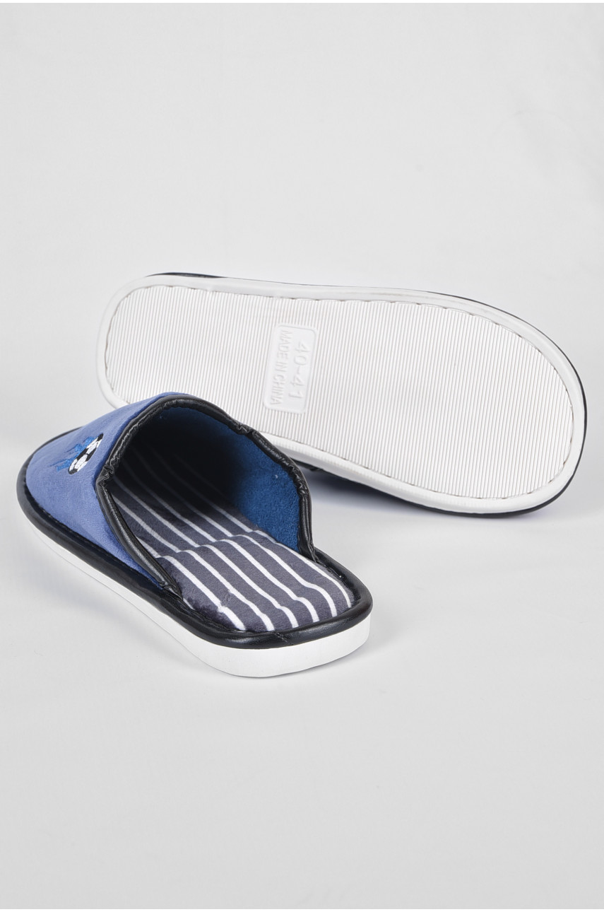 Капці кімнатні чоловічі блакитного кольору 190770