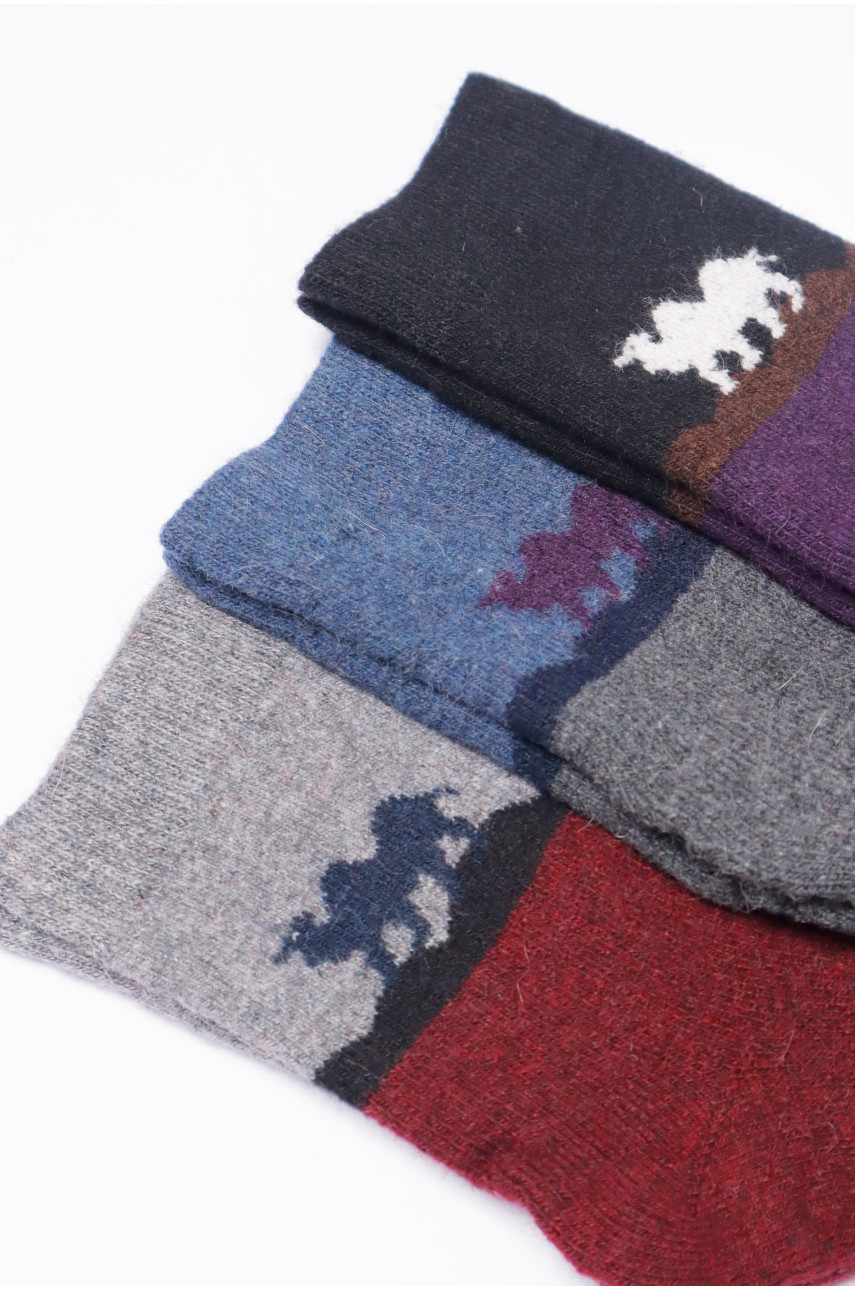 Набір шкарпеток жіночих махрових із ангори 3 штуки Т31-7 190778 Набір шкарпеток жіночих махрових із ангори 3 штуки Т31-7 190778