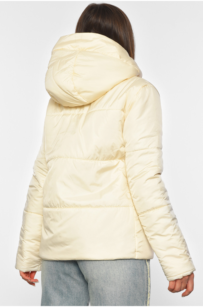Куртка жіноча демісезонна молочного кольору 8866 190822
