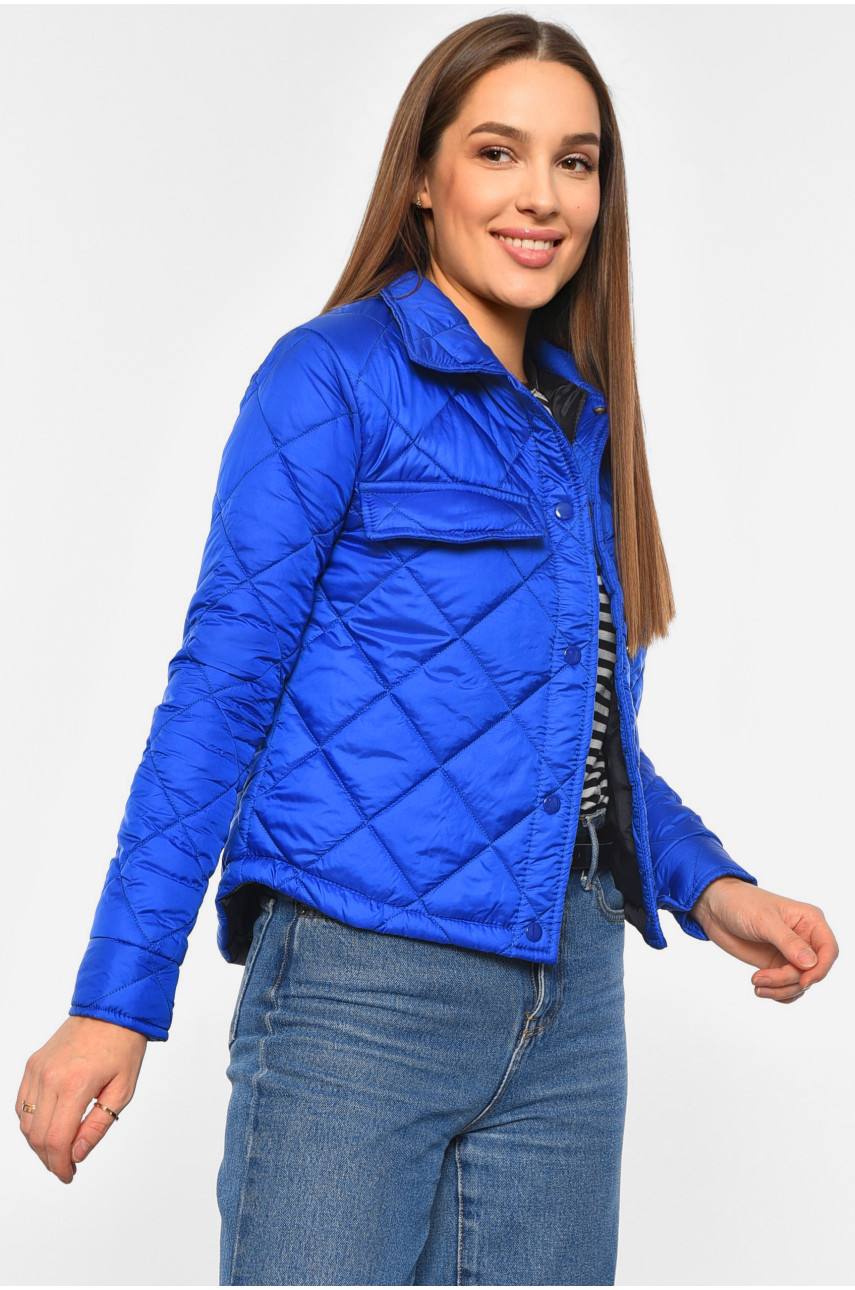 Куртка жіноча демісезонна темно-синього кольору 8820 190836