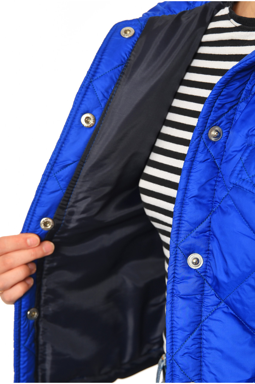 Куртка жіноча демісезонна темно-синього кольору 8820 190836