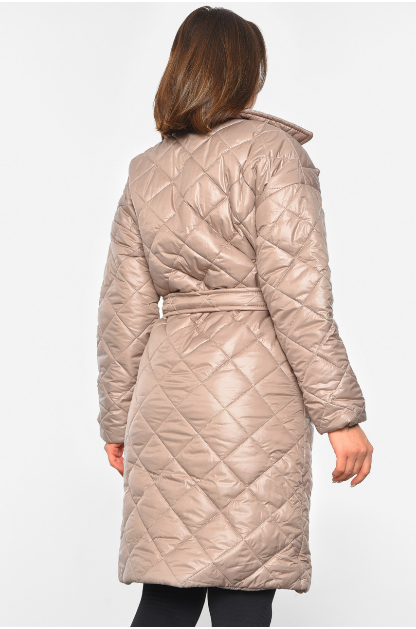 Куртка жіноча демісезонна темно-сірого кольору 8858 190844