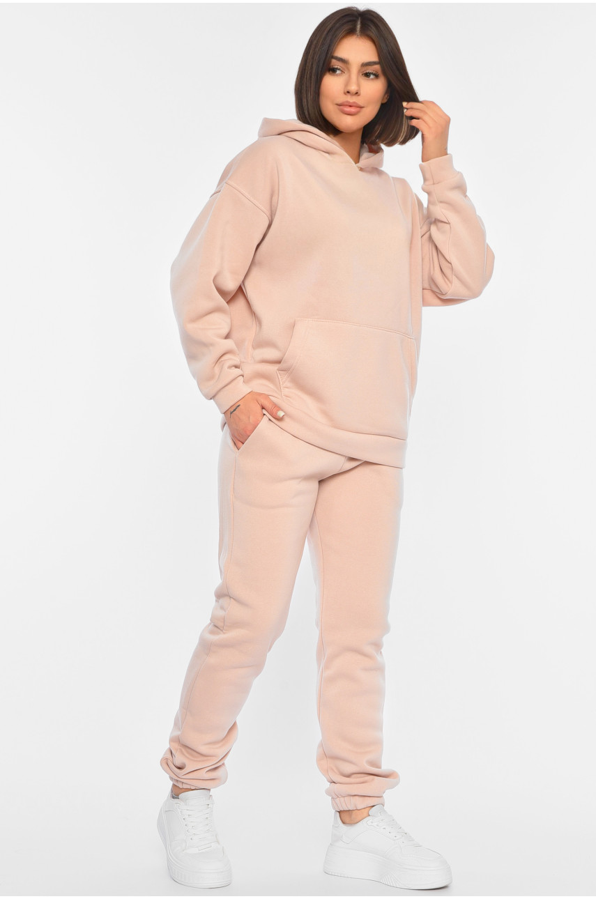 Спортивний костюм жіночий на флісі рожевого кольору 8855 190852