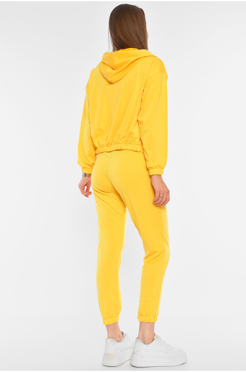 Спортивний костюм жіночий 3-ка жовтого кольору 8816 190903 Спортивний костюм жіночий 3-ка жовтого кольору 8816 190903