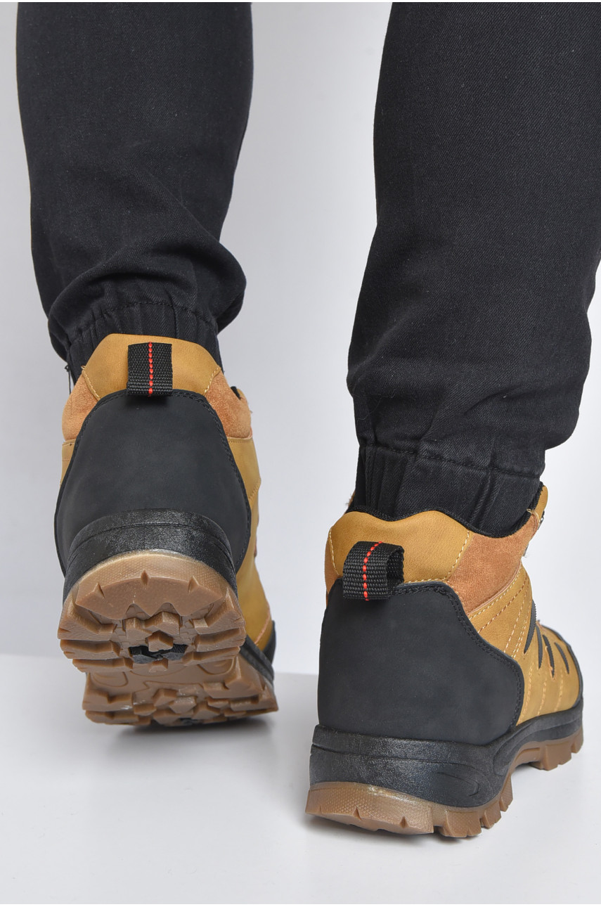 Черевики чоловічі зимові гірчичного кольору YB10035-4 190920