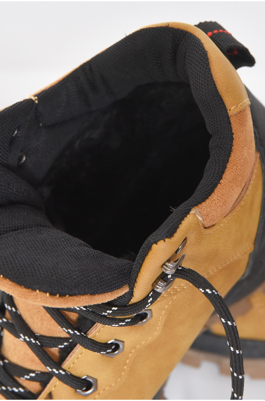 Черевики чоловічі зимові гірчичного кольору YB10035-4 190920