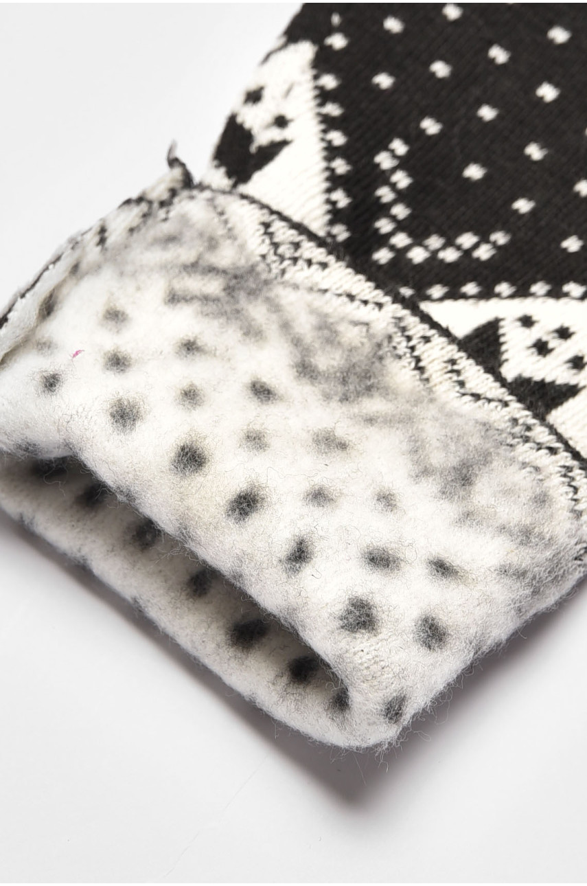 Лосины детские для девочки термо с начесом  черного цвета 269 190932