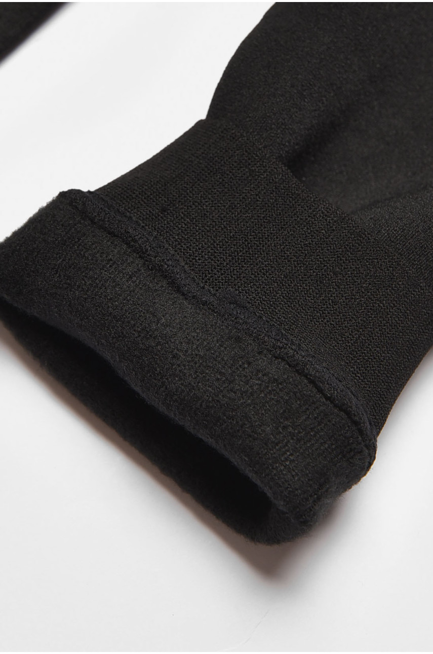 Лосини дитячі для дівчинки термо з начісом чорного кольору 5532 190949