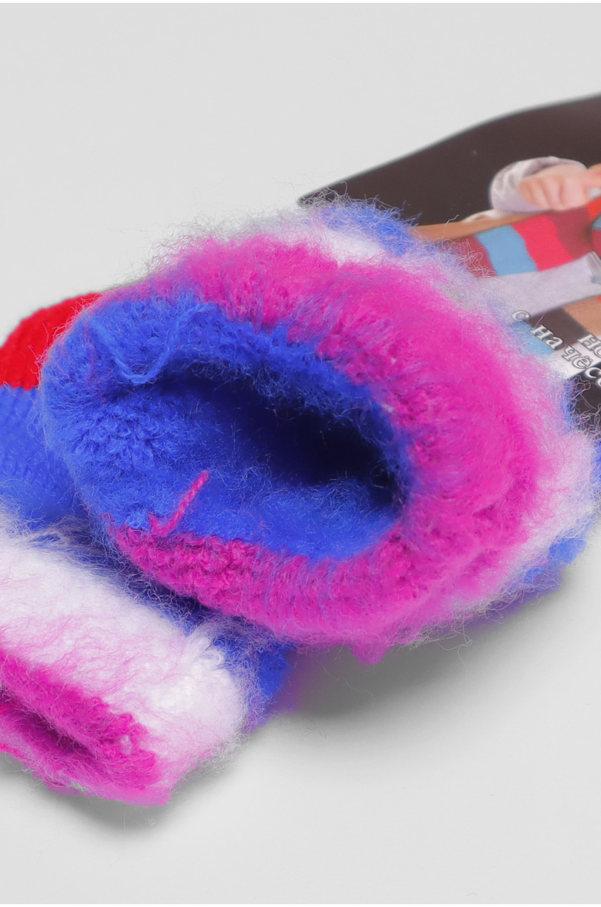 Носки детские с начесом синего цвета 2582 191019