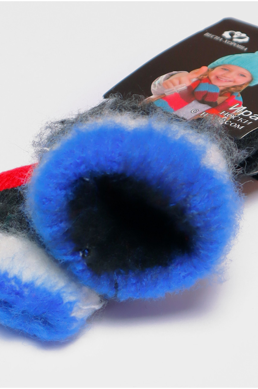 Носки детские с начесом черного цвета 2582 191024