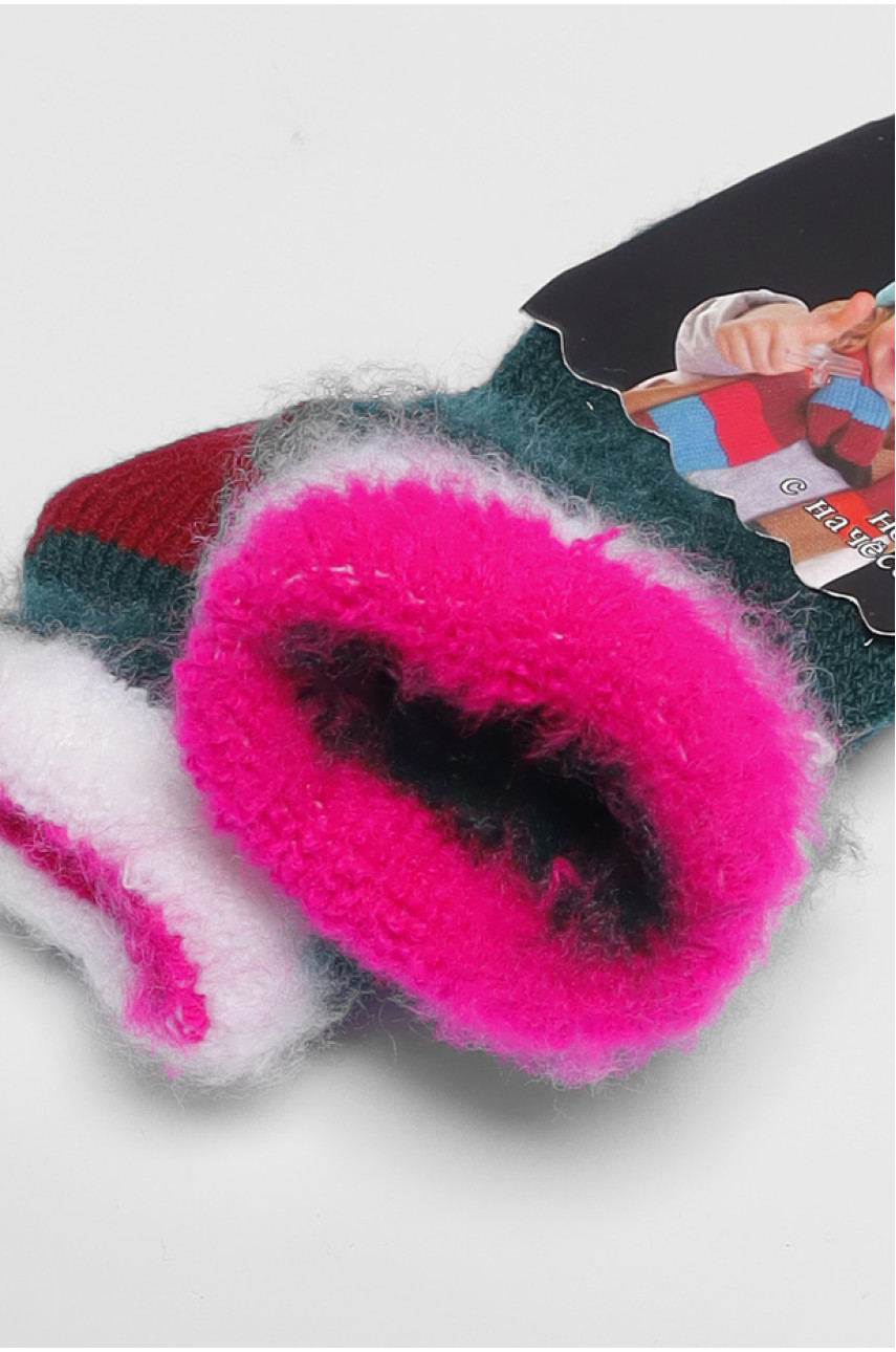 Шкарпетки дитячі з начісом зеленого кольору 2582 191029 Шкарпетки дитячі з начісом зеленого кольору 2582 191029