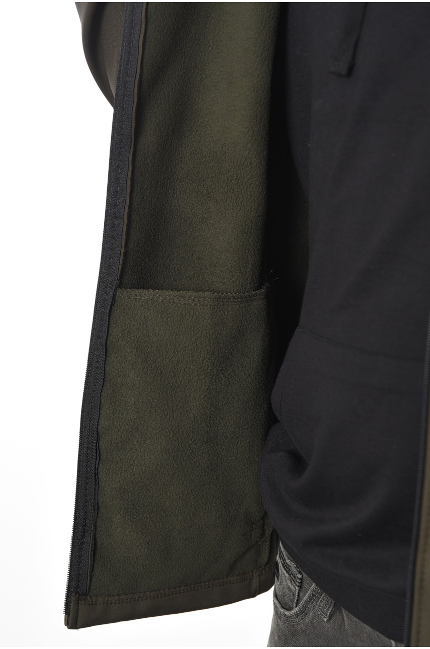 Куртка чоловіча демісезонна кольору хакі 040 191065 Куртка чоловіча демісезонна кольору хакі 040 191065