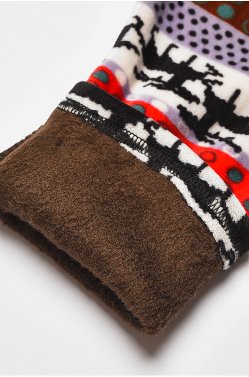 Лосини дитячі велюрові для дівчинки з начісом чорного кольору 191090 Лосини дитячі велюрові для дівчинки з начісом чорного кольору 191090