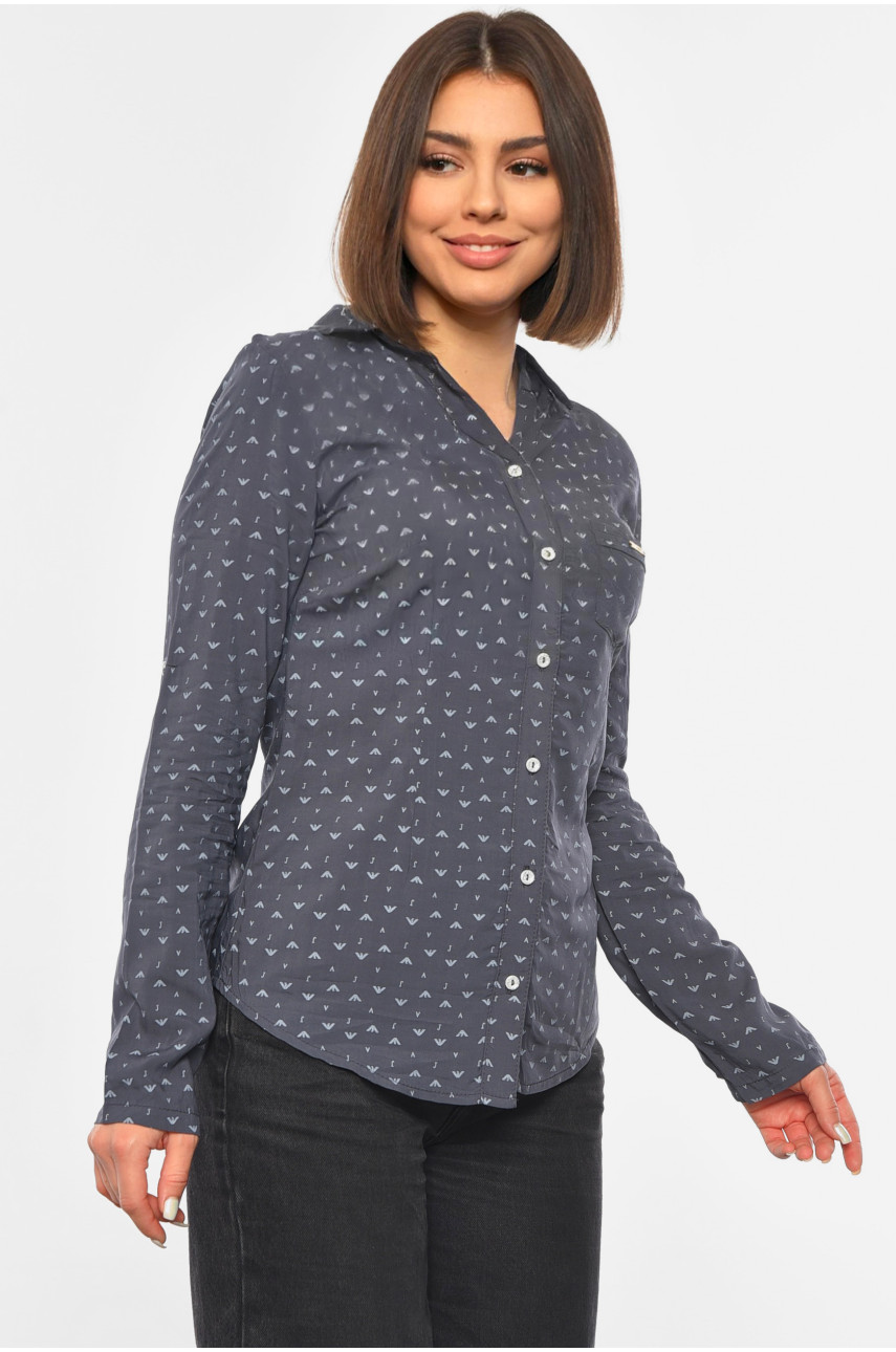 Сорочка жіноча сірого кольору 191104