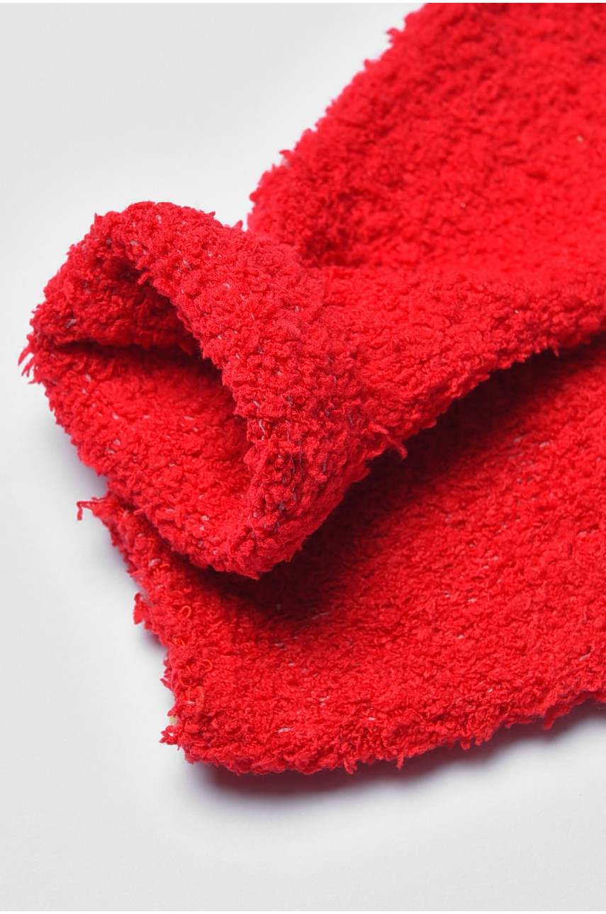 Носки детские травка красного цвета 191106