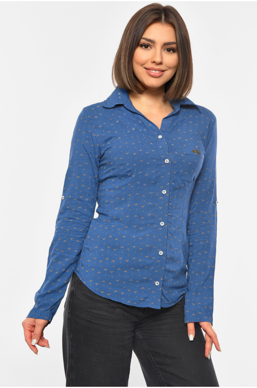 Сорочка жіноча блакитного кольору 191112