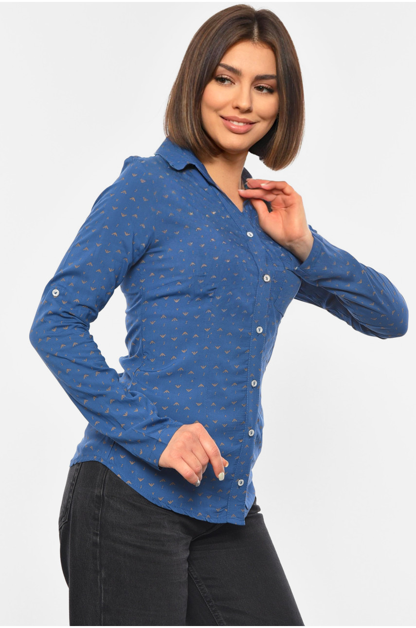 Сорочка жіноча блакитного кольору 191112