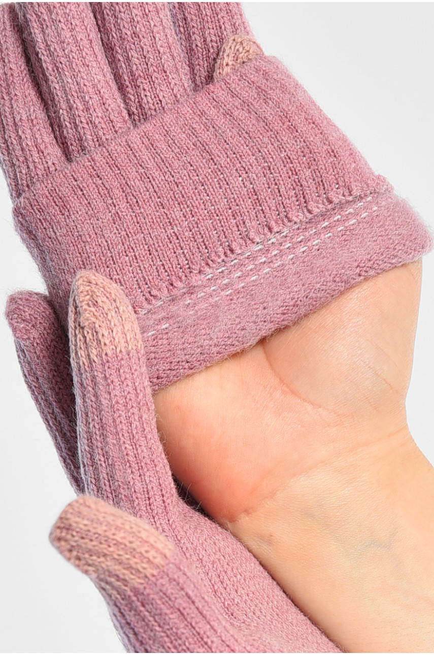 Перчатки женские сенсорные сиреневого цвета утепленные 7029 191142 Перчатки женские сенсорные сиреневого цвета утепленные 7029 191142