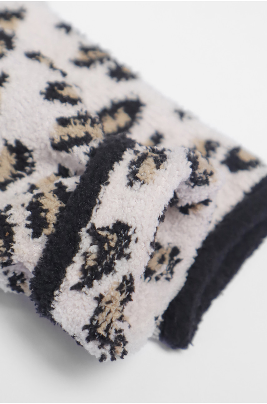 Носки детские травка черного цвета с принтом 191157