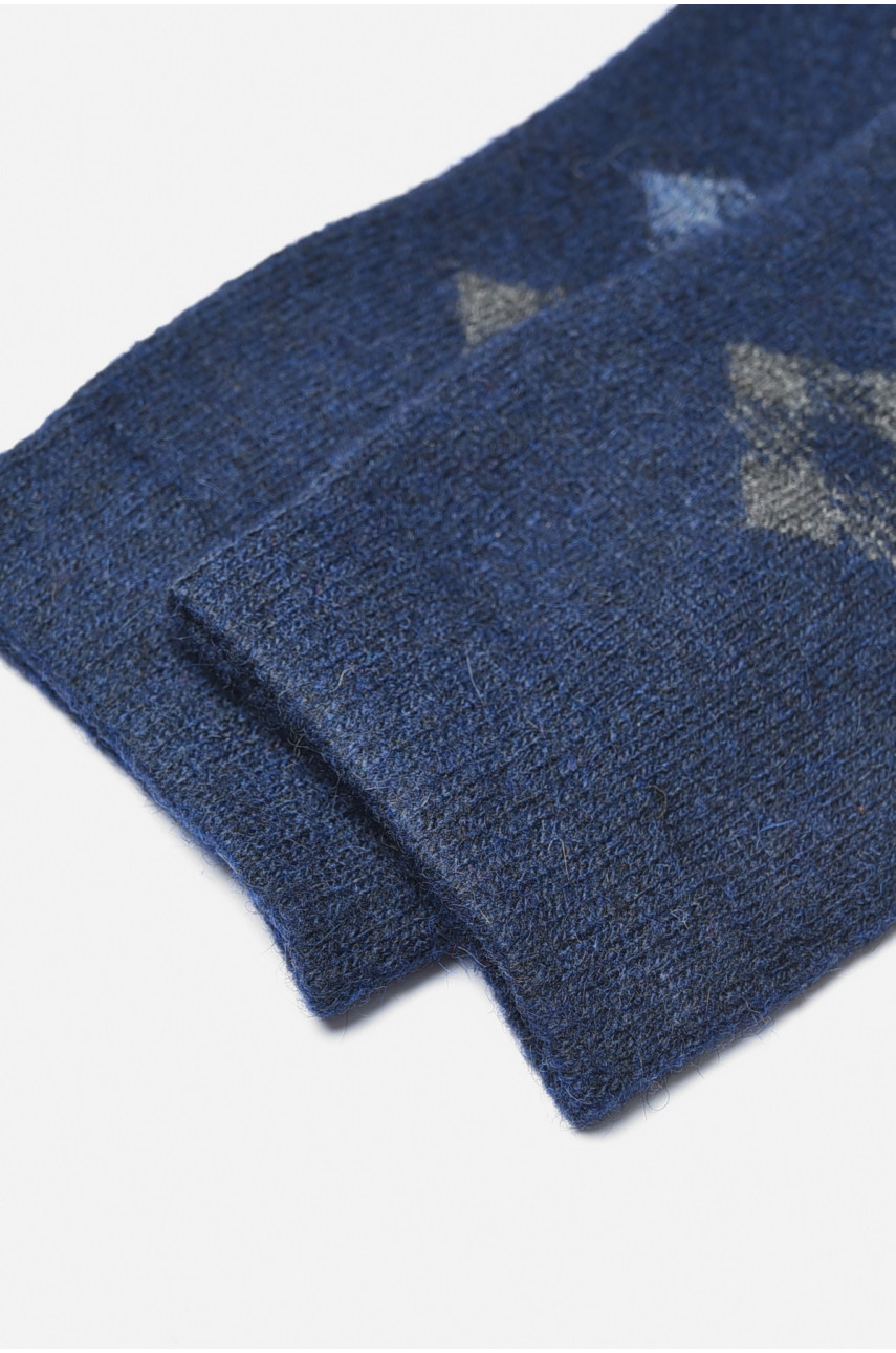 Носки мужские на верблюжьей шерсти темно-синего цвета А19-2 191218 Носки мужские на верблюжьей шерсти темно-синего цвета А19-2 191218