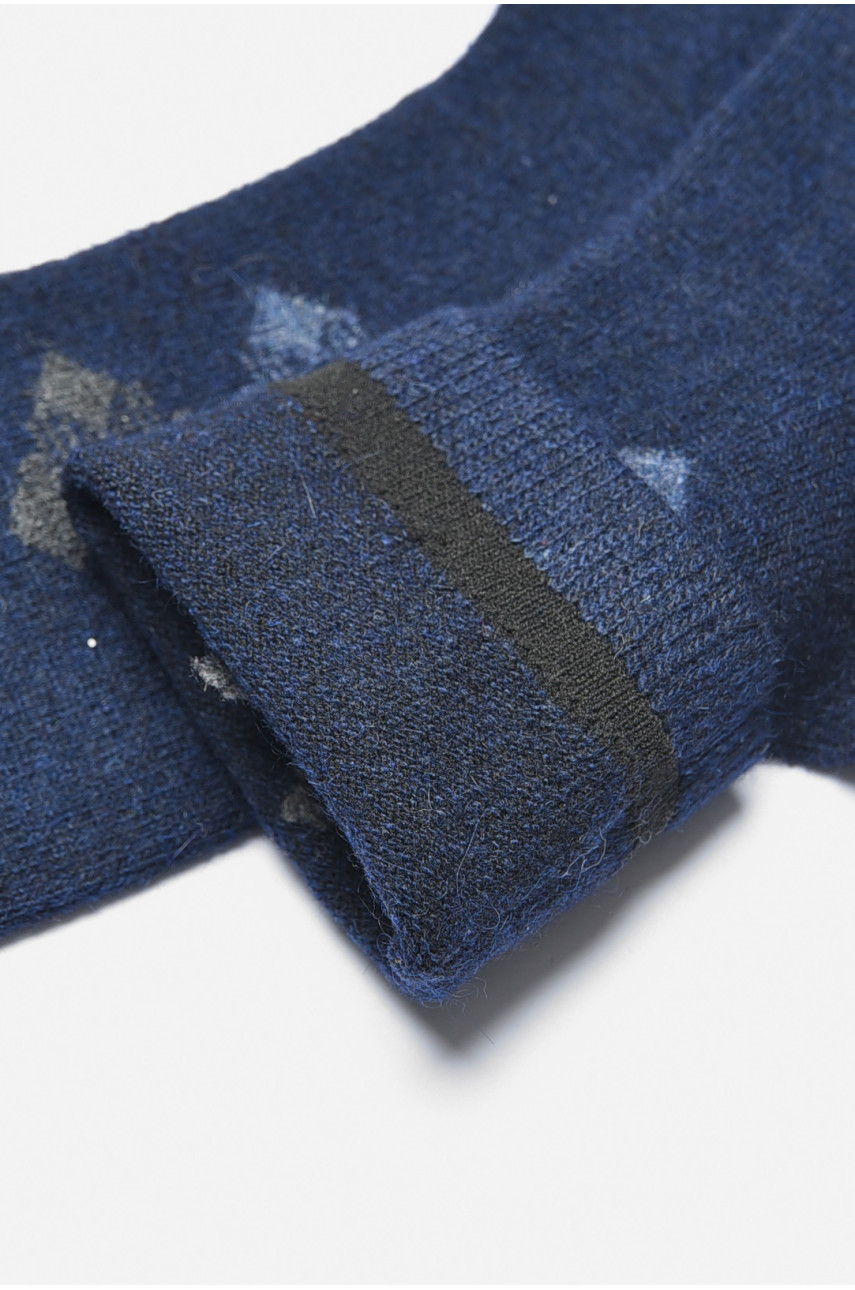 Носки мужские на верблюжьей шерсти темно-синего цвета А19-2 191218 Носки мужские на верблюжьей шерсти темно-синего цвета А19-2 191218