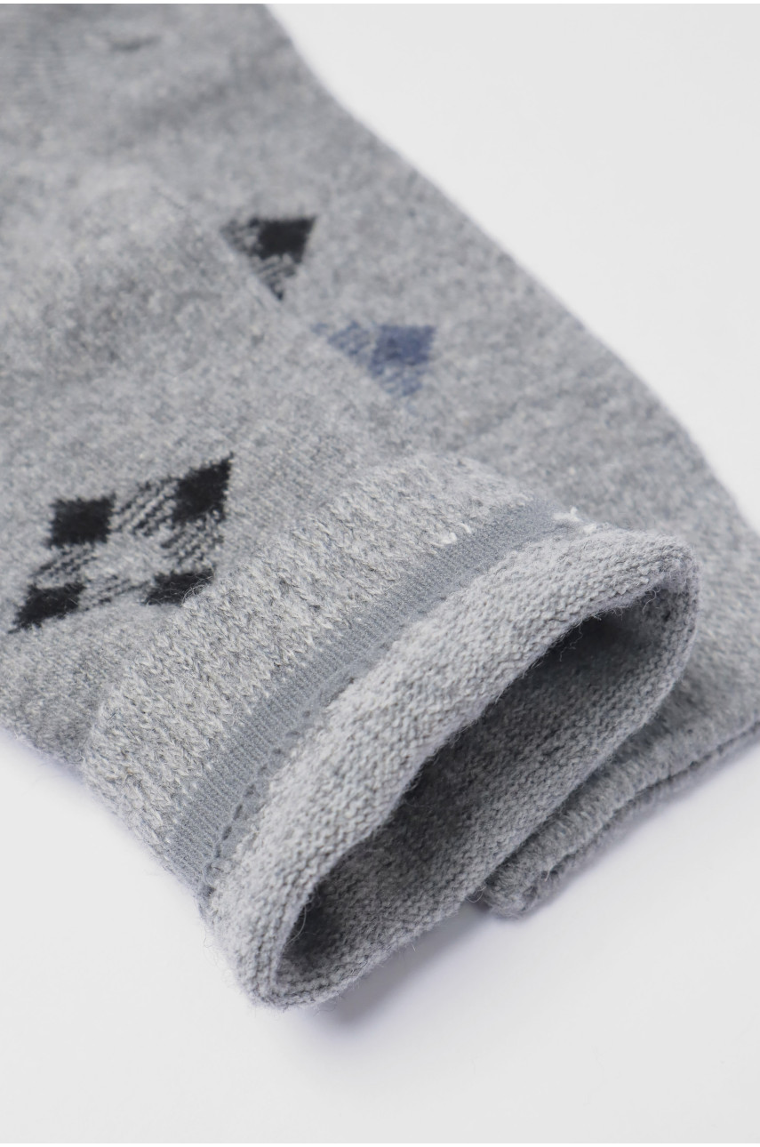 Носки мужские на верблюжьей шерсти серого цвета А19-2 191222