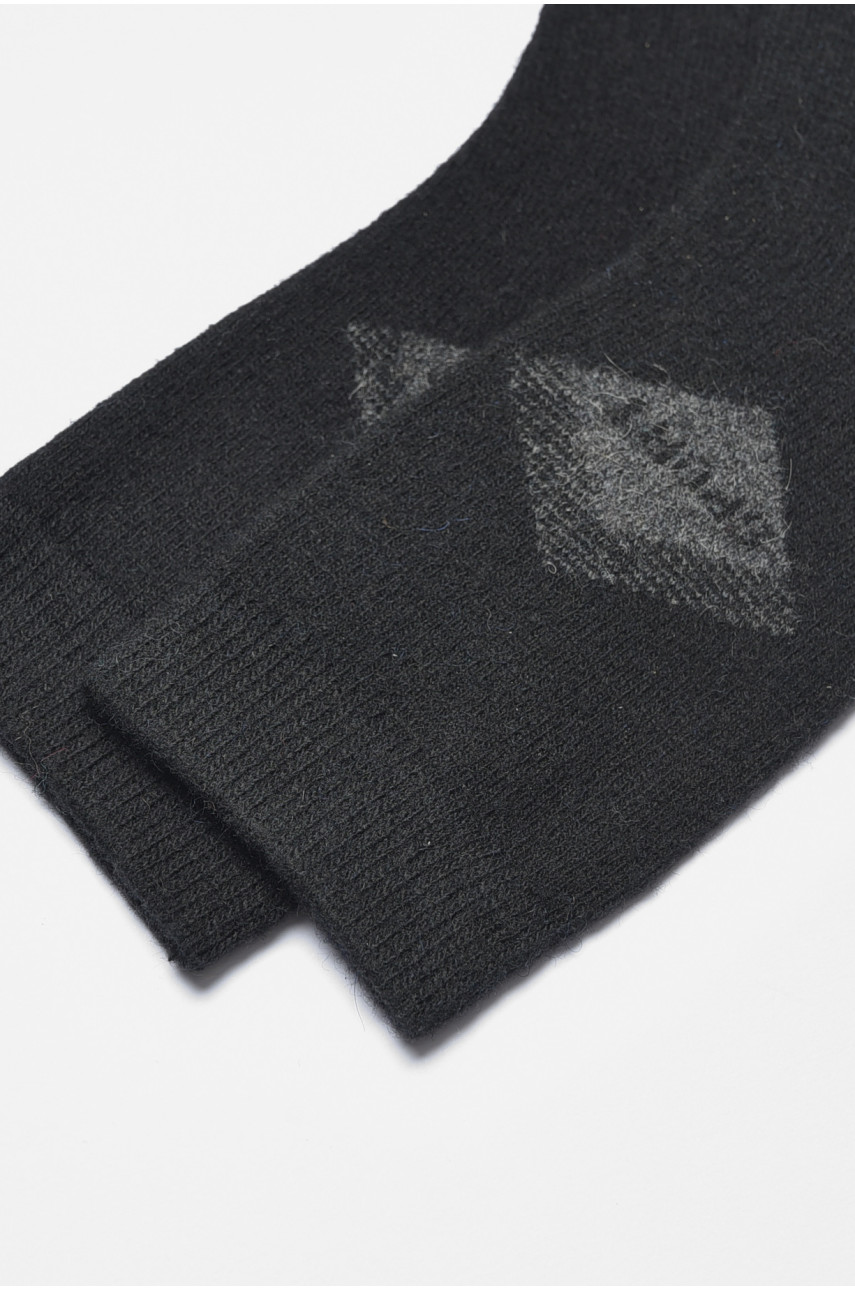 Носки мужские на верблюжьей шерсти черного цвета А19-3 191229 Носки мужские на верблюжьей шерсти черного цвета А19-3 191229
