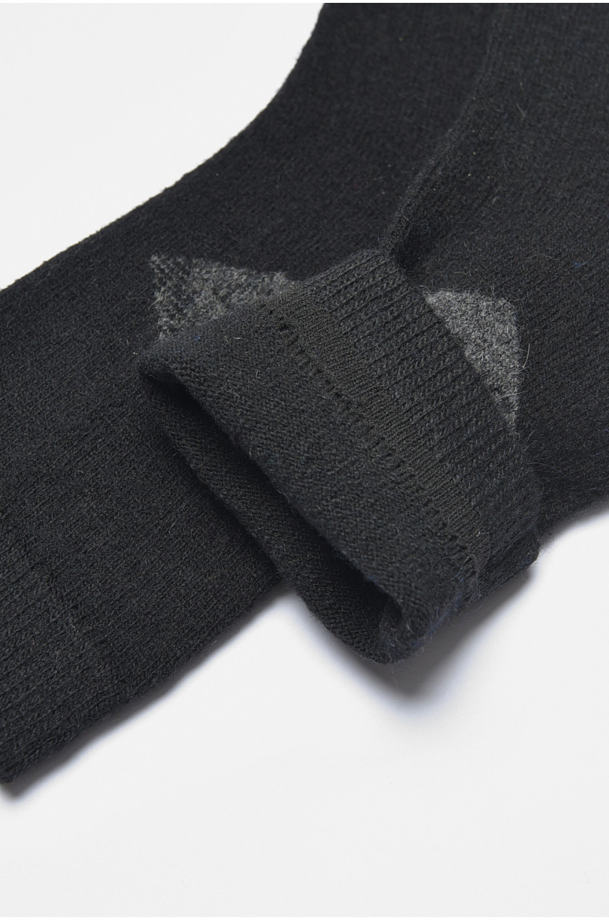 Носки мужские на верблюжьей шерсти черного цвета А19-3 191229 Носки мужские на верблюжьей шерсти черного цвета А19-3 191229