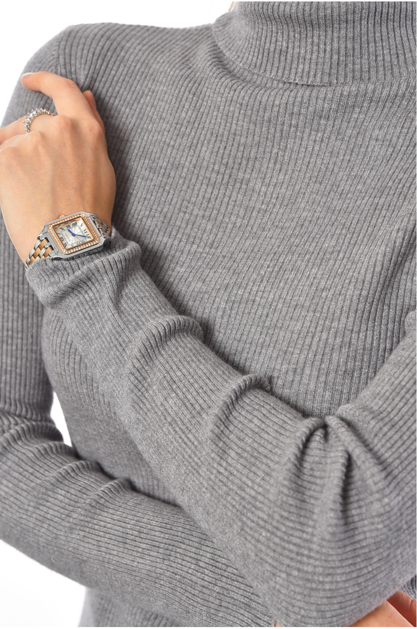 Гольф женский однотонный серого цвета 883 191260 Гольф женский однотонный серого цвета 883 191260