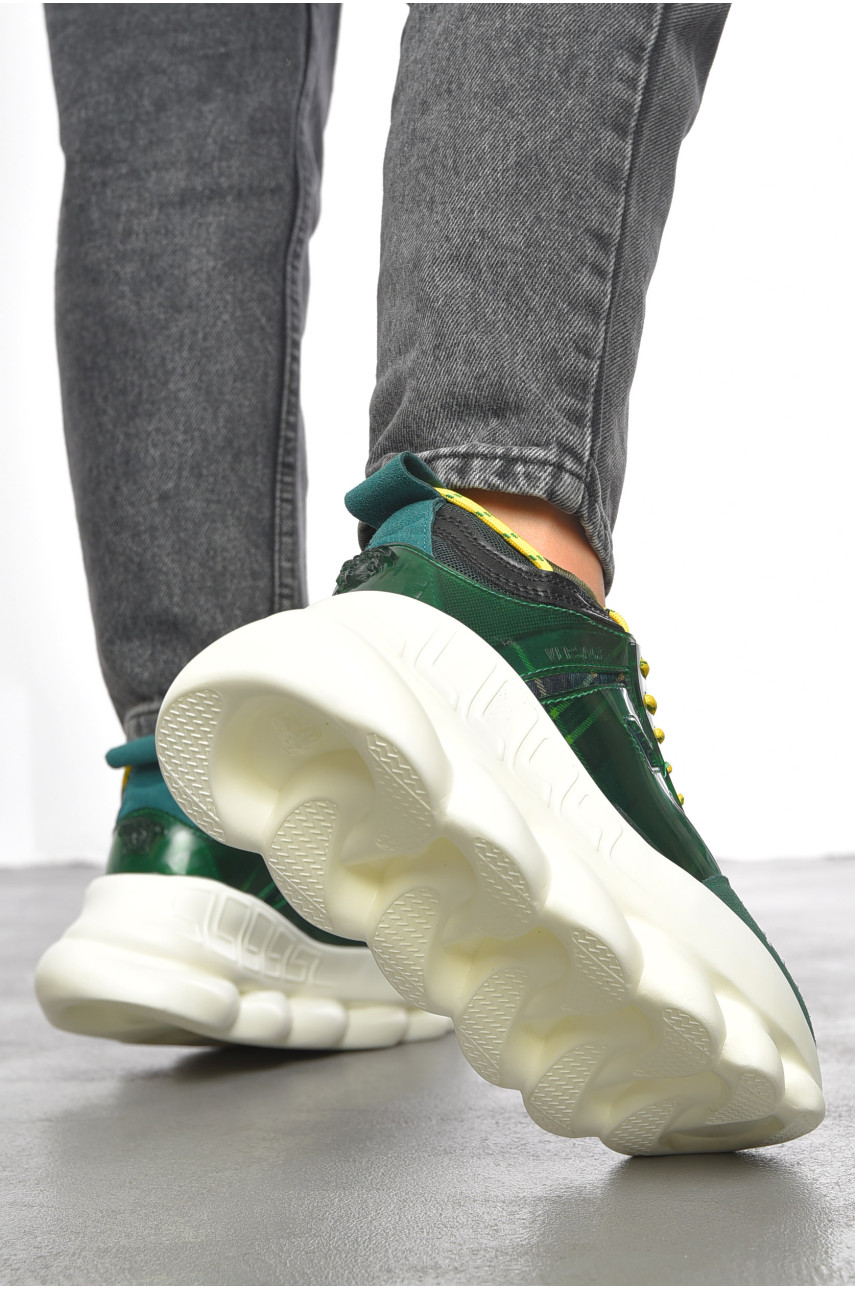 Кросівки жіночі зеленого кольору на шнурівці в017-4 191271 Кросівки жіночі зеленого кольору на шнурівці в017-4 191271