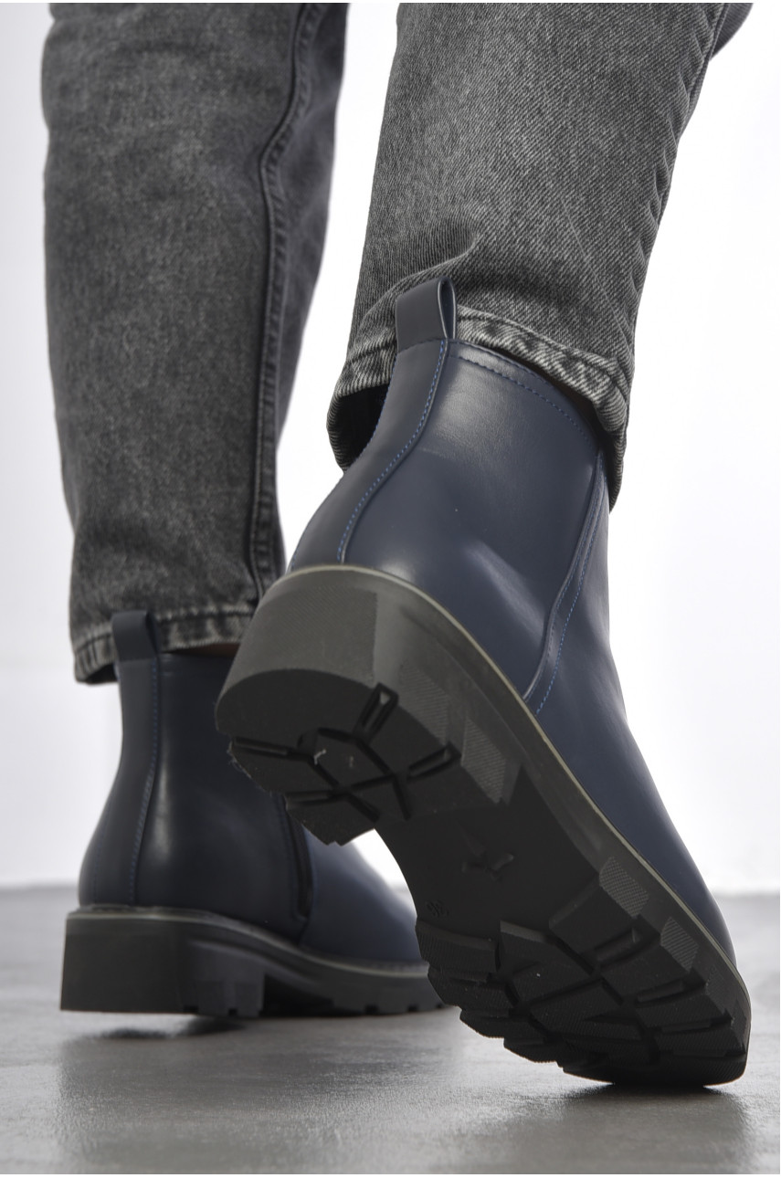 Ботинки женские демисезонные темно-синего цвета 3006-3 191329 Ботинки женские демисезонные темно-синего цвета 3006-3 191329