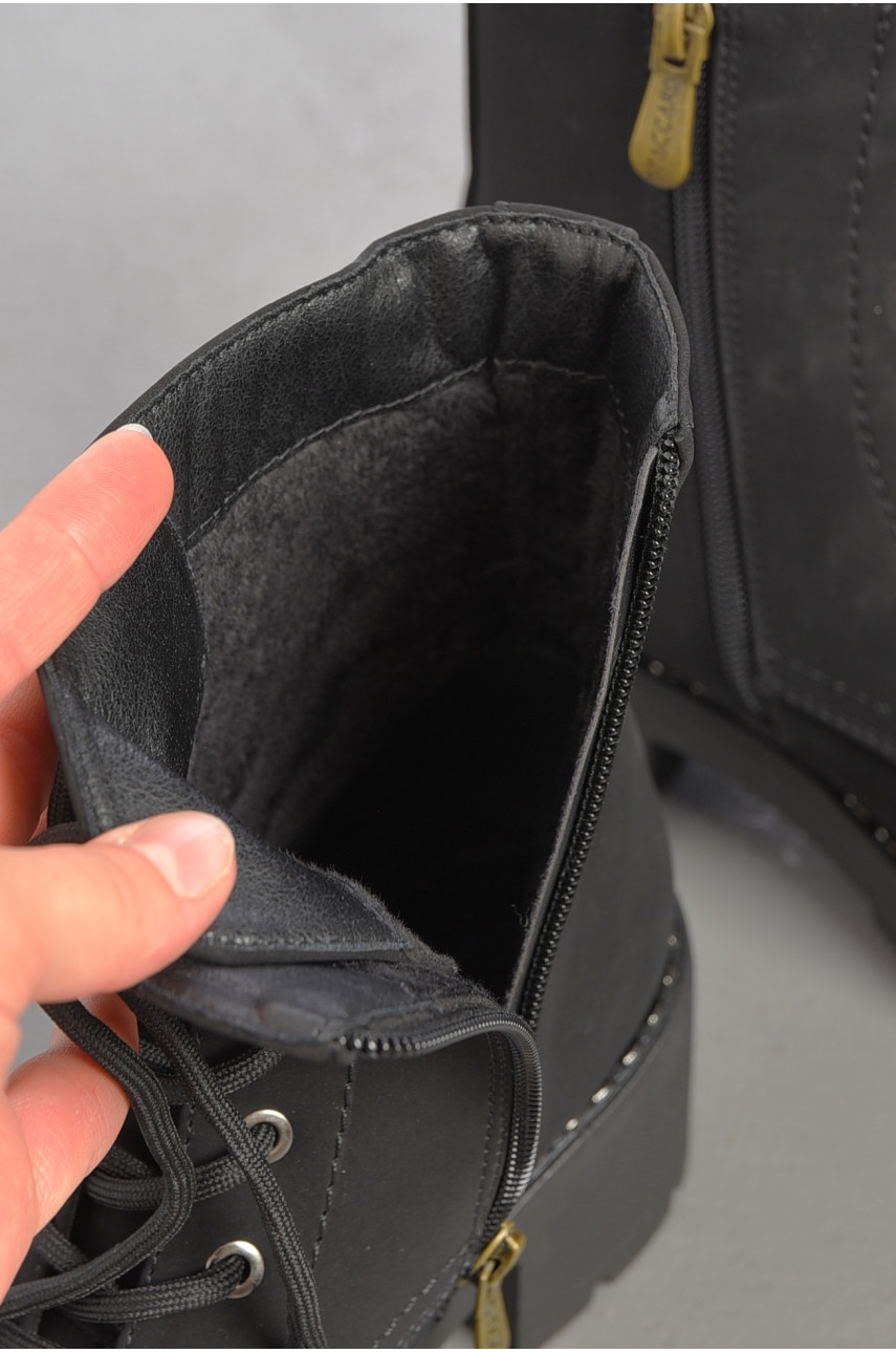 Ботинки женские демисезонные чорного цвета 8-1999 191389