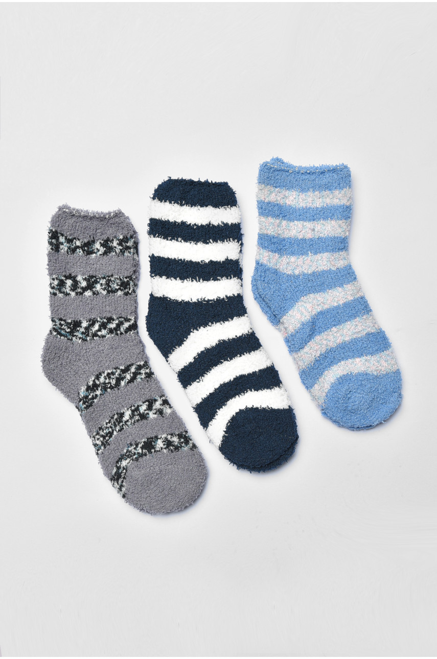 Набор носков женских травка в полоску 3 штуки 191390 Набор носков женских травка в полоску 3 штуки 191390