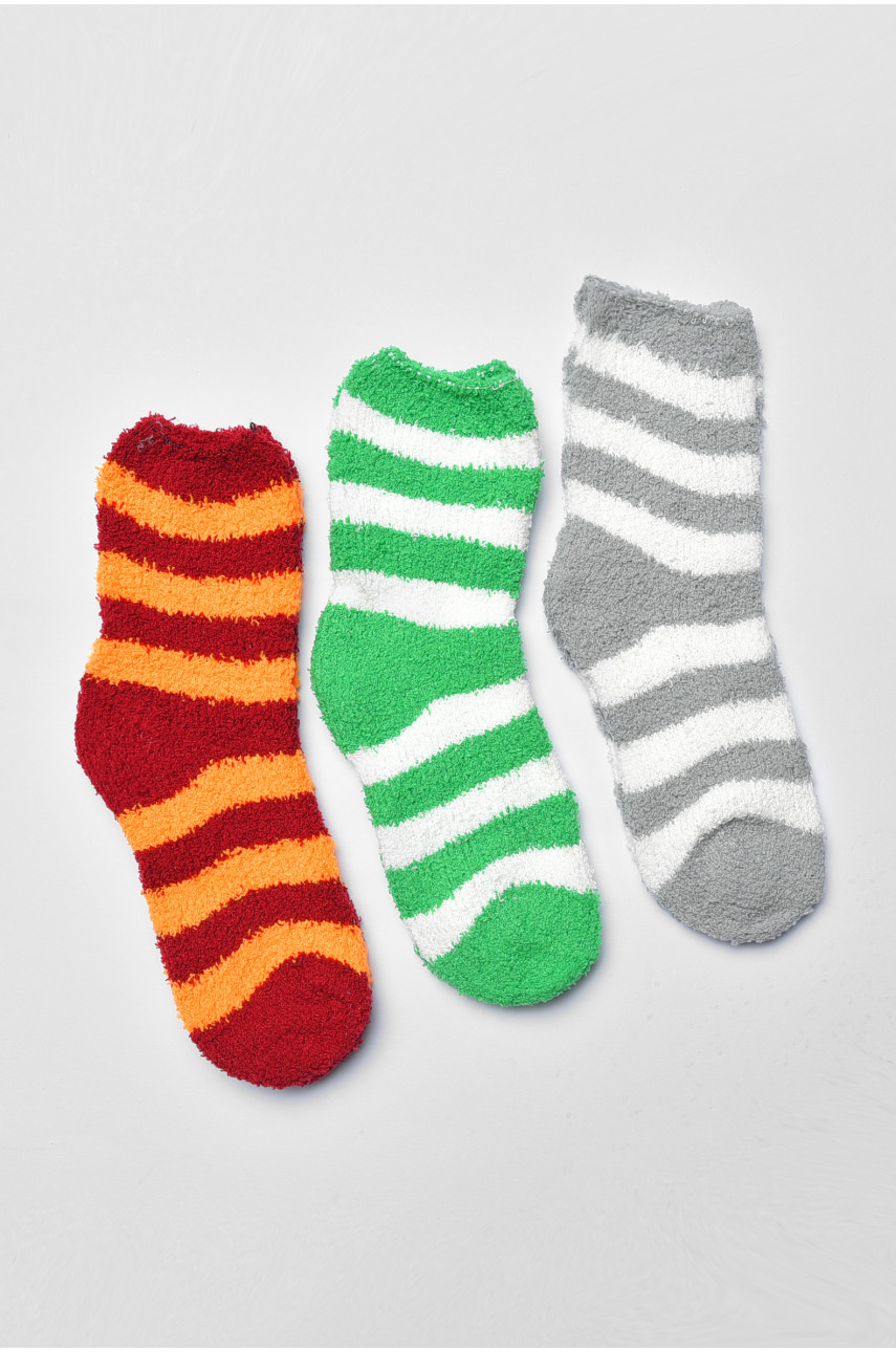 Набір шкарпеток жіночих травка в смужку 3 штуки 191393 Набір шкарпеток жіночих травка в смужку 3 штуки 191393