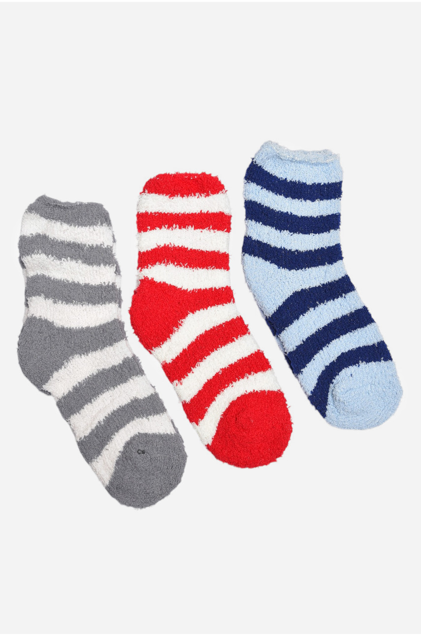 Набор носков женских травка в полоску 3 штуки 191395
