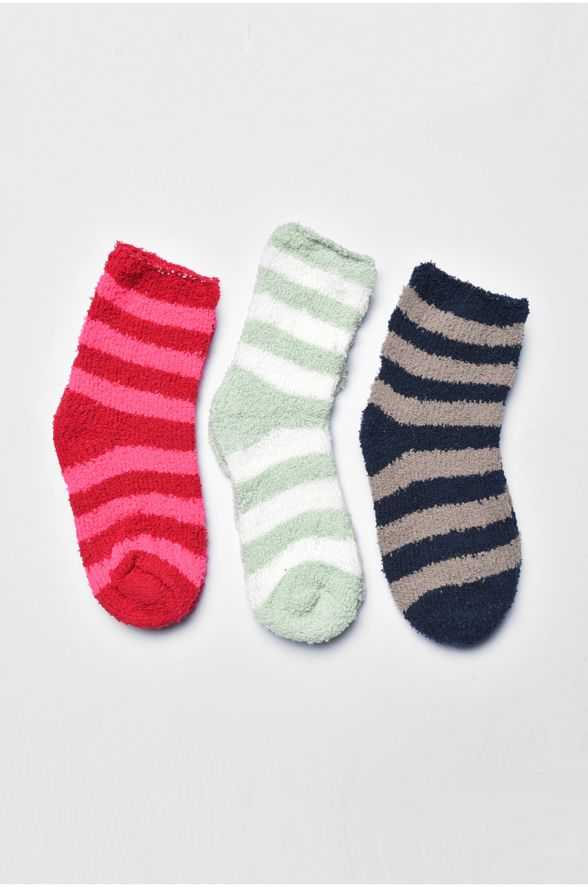 Набор носков женских травка в полоску 3 штуки 191400