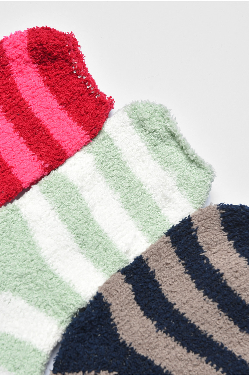 Набор носков женских травка в полоску 3 штуки 191400