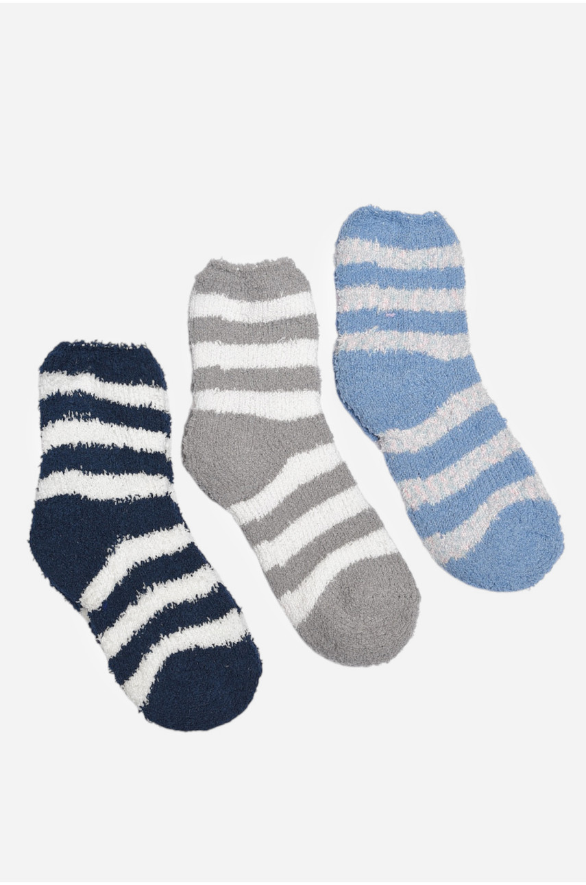 Набір шкарпеток жіночих травка в смужку 3 штуки 191403 Набір шкарпеток жіночих травка в смужку 3 штуки 191403